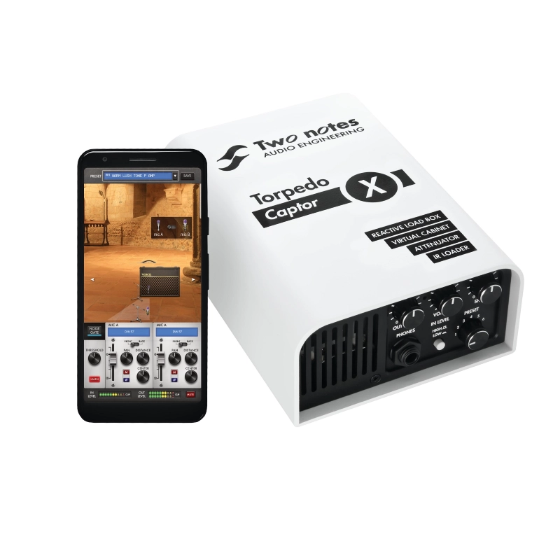 Two Notes Torpedo Captor X Load box, attenuatore, Simulatore, IR loader e Stereo Expander