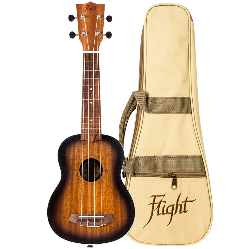 Flight NUS380 Amber Ukulele Soprano Gemstone