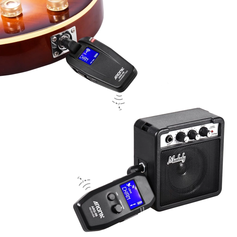 AROMA ARG06 Radiomicrofono per chiatrra e basso 5.8 Ghz.