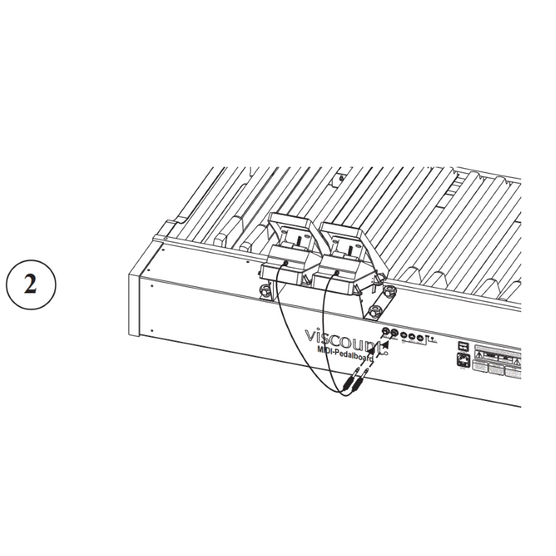 Viscount Pedaliera MIDI 32 note Dritta Concava