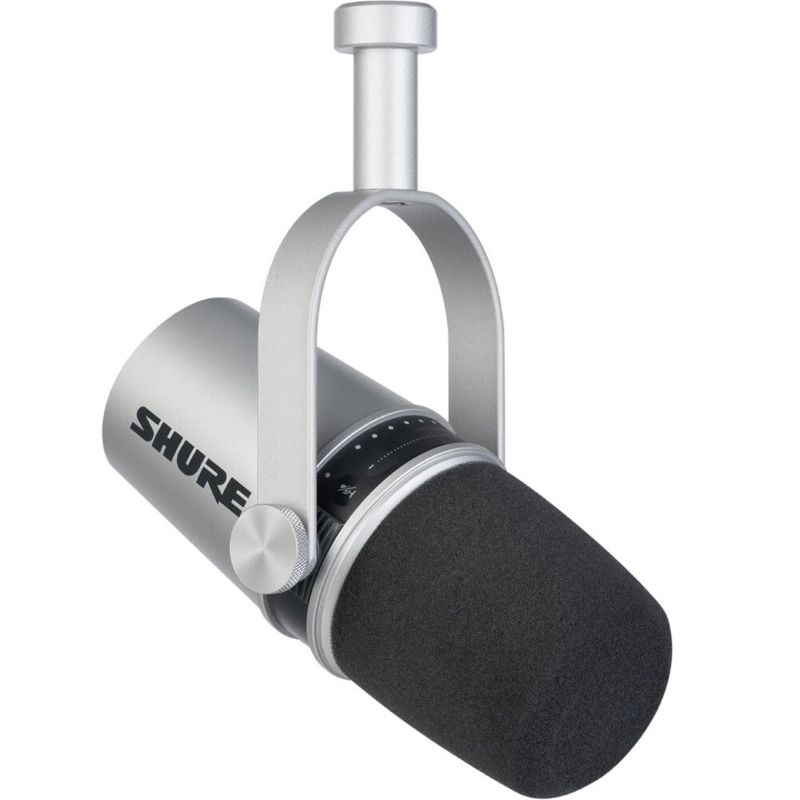 Shure MV7S Microfono a dinamico USB e XLR Silver