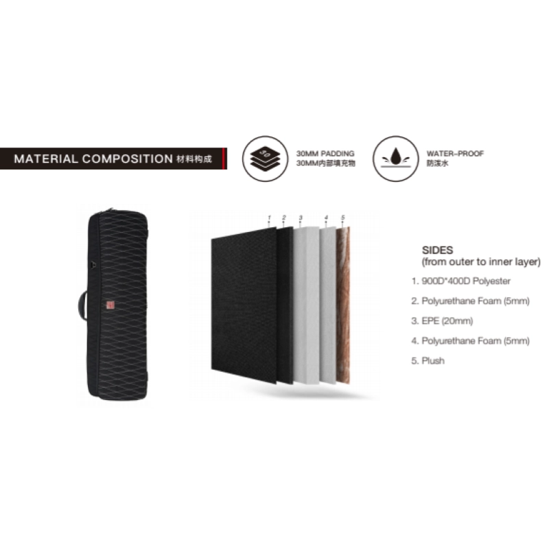 Musicarea RB30/88 Borsa Trolley per Tastiera 88 133 x 35 x 13