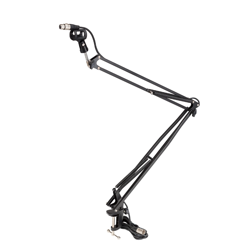 Asta Microfonica da Tavolo Sounsation ST100M con cavo incluso, supporto a pantografo