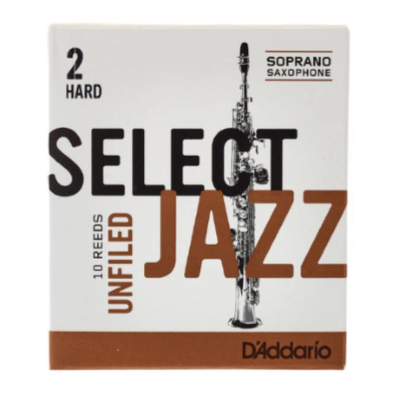 D'Addario Select Jazz Unfiled Ance per Sax Soprano 2H