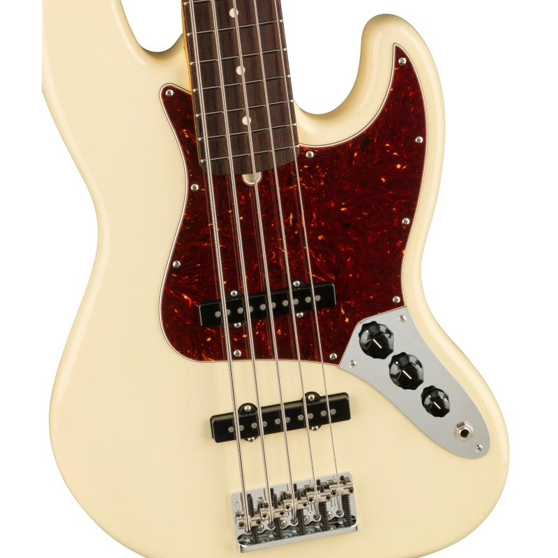 Fender American Professional II Jazz Bass® V Bass Guitars Olympic White 0193990705
