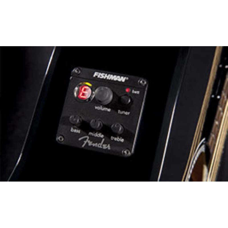 Un sistema di pickup/preamplificazione Fishman® offre al vostro strumento acustico prestazione amplificate inarrivabili, con una varietà di controlli integrati e nessun compromesso in termini di timbro acustico puro, ricco e risonante. L'accordatore integ
