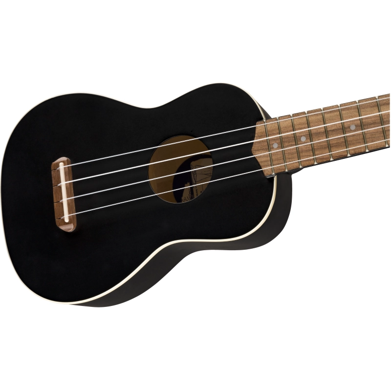 Fender Venice Soprano Ukulele Nero 0971610706