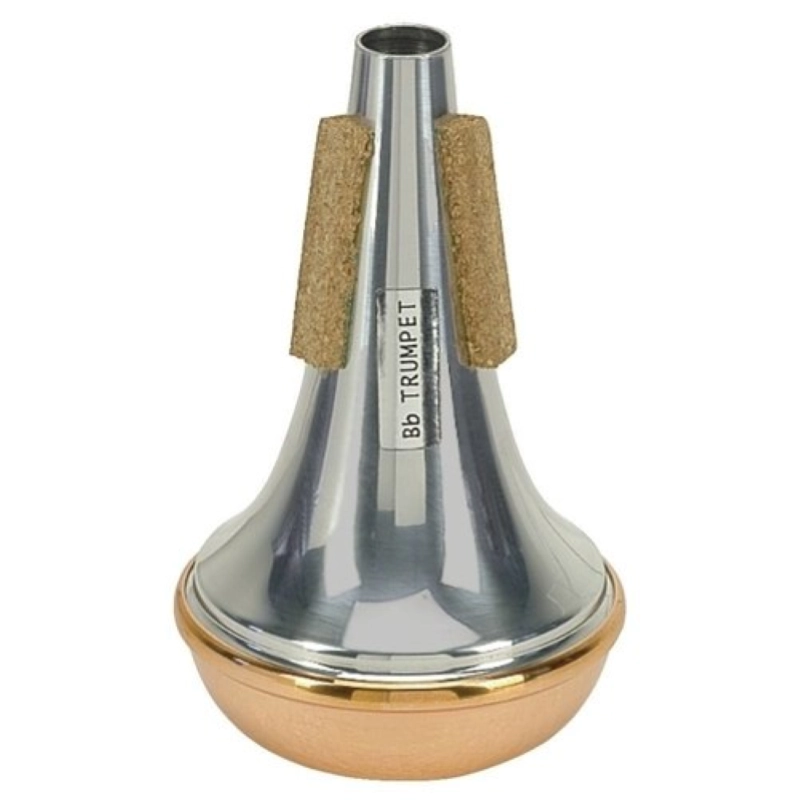 Tom Crown Sordina Straight per Tromba in Alluminio con Fondo in Rame