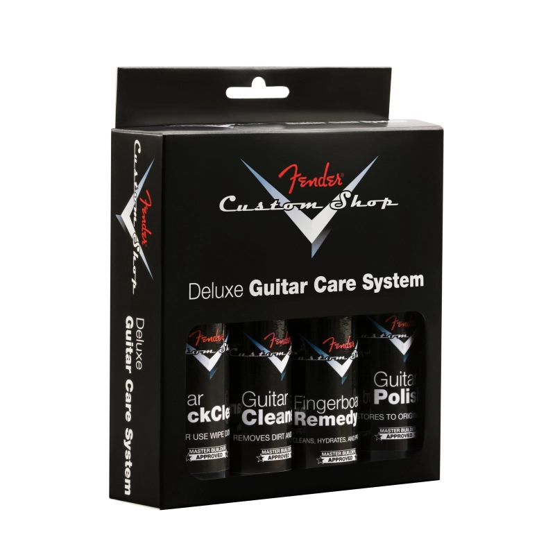 Fender Custom Shop Deluxe Guitar Care System, 4 Pack, Black 0990539000
