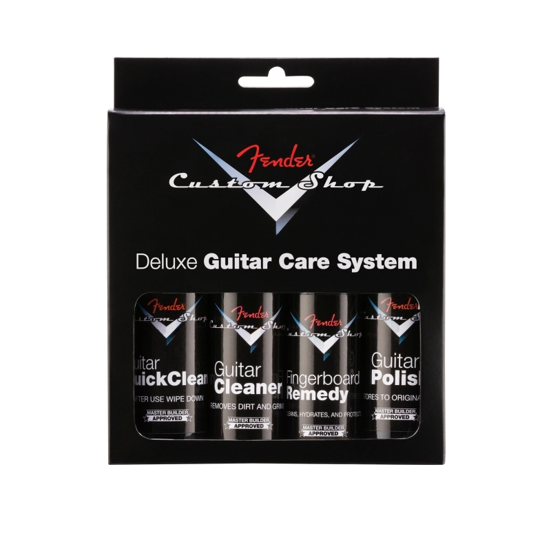 Fender Custom Shop Deluxe Guitar Care System, 4 Pack, Black 0990539000