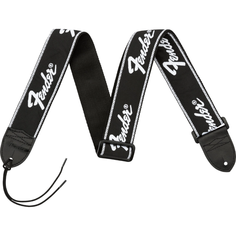 Fender Running Logo Strap, Black 0990671000