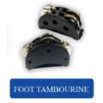 Tamburello a piede Oyster FOOT-12 Mezzaluna con12 piattini