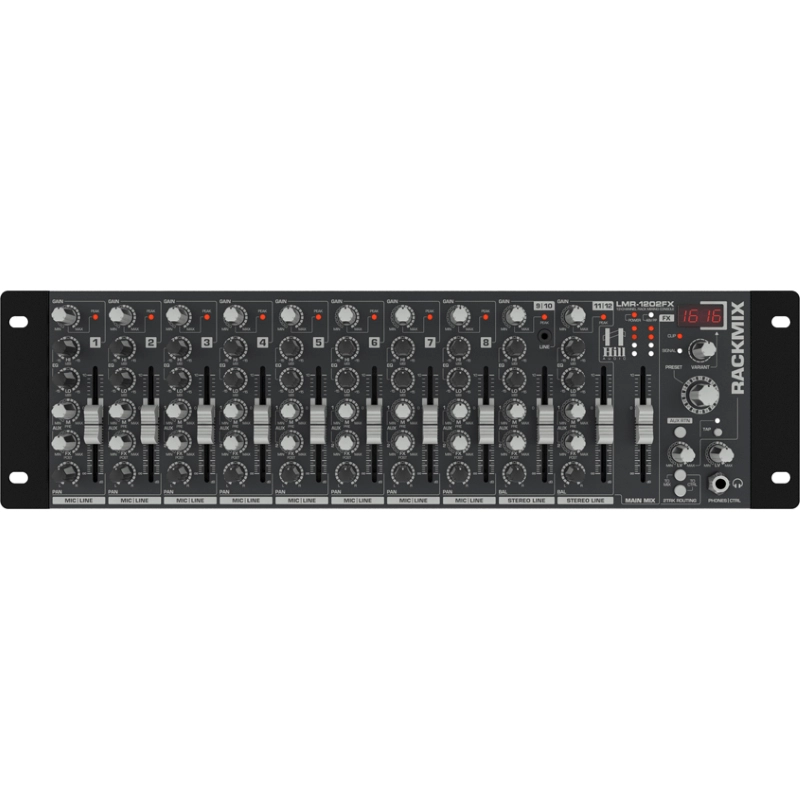 HILL AUDIO LMR1202FX Mixer a rack con multieffetto integrato
