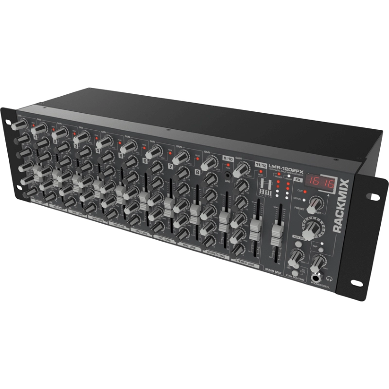 HILL AUDIO LMR1202FX Mixer a rack con multieffetto integrato