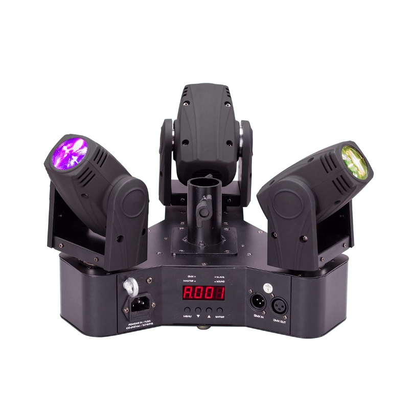 SOUNDSATION AXIS III Testa Mobile a 3 Teste con 3 LED CREE da 10W RGBW 4IN1