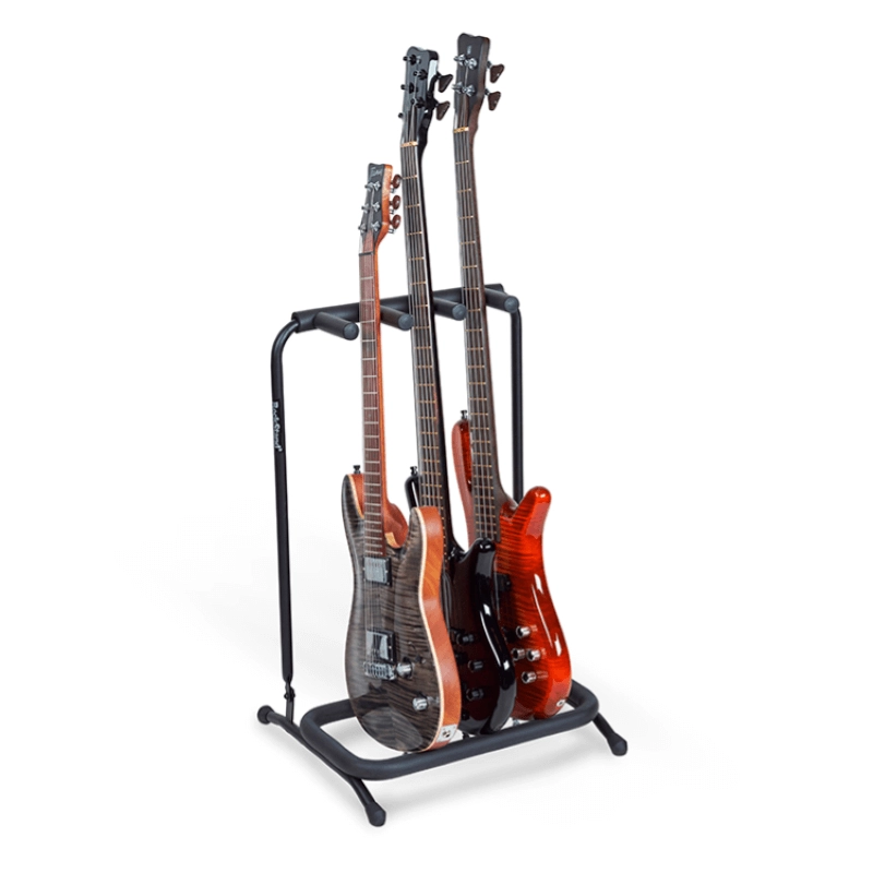 RockStand RS20860 B/1 Stand Multiplo per chitarra/basso elettrico, 3 strumenti