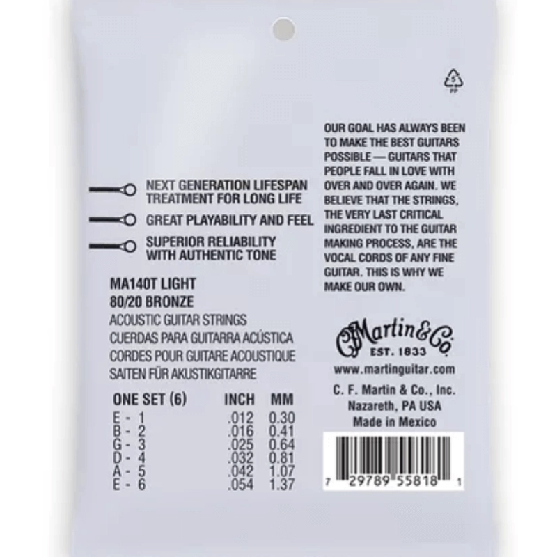 Martin & Co.MA140T Authentic Lifespan 2.0 Light Bronze 12-54