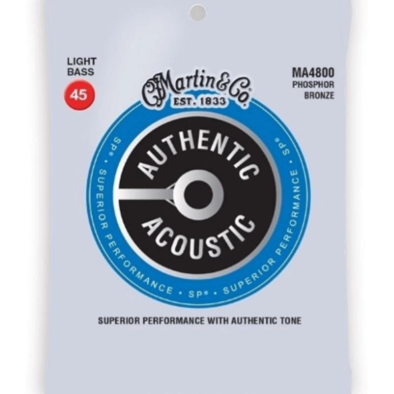 Martin & Co. MA4800 Corde Basso Acustico, Light 45/100 Phosphor Bronze