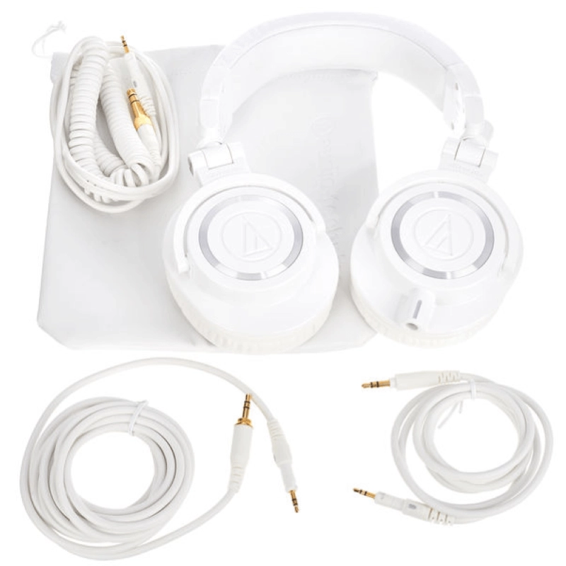 Audio Technica ATH M50X Bianca Cuffia professionale da Studio