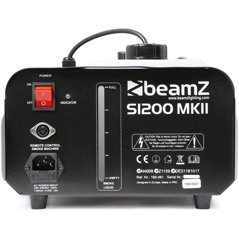 Beamz S1200 Smoke Machine DMX