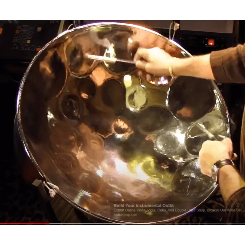 Steel Drum Tenor 9 note  Trinidad Tobago, Panyard