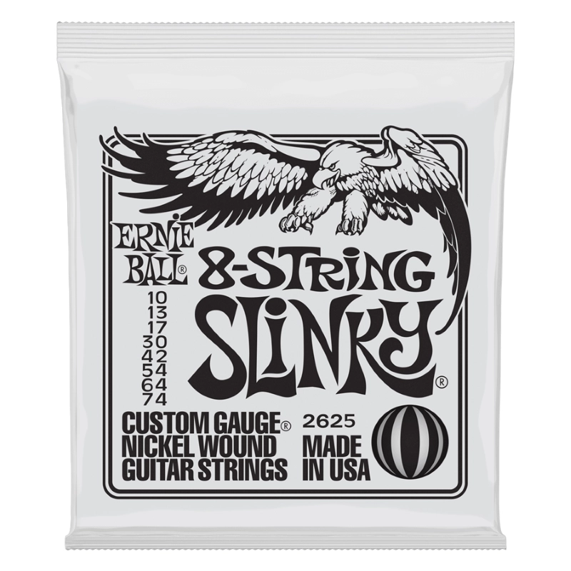 Ernie Ball 2625 - 8-String Slinky Set Chitarra 8 Corde 10-74