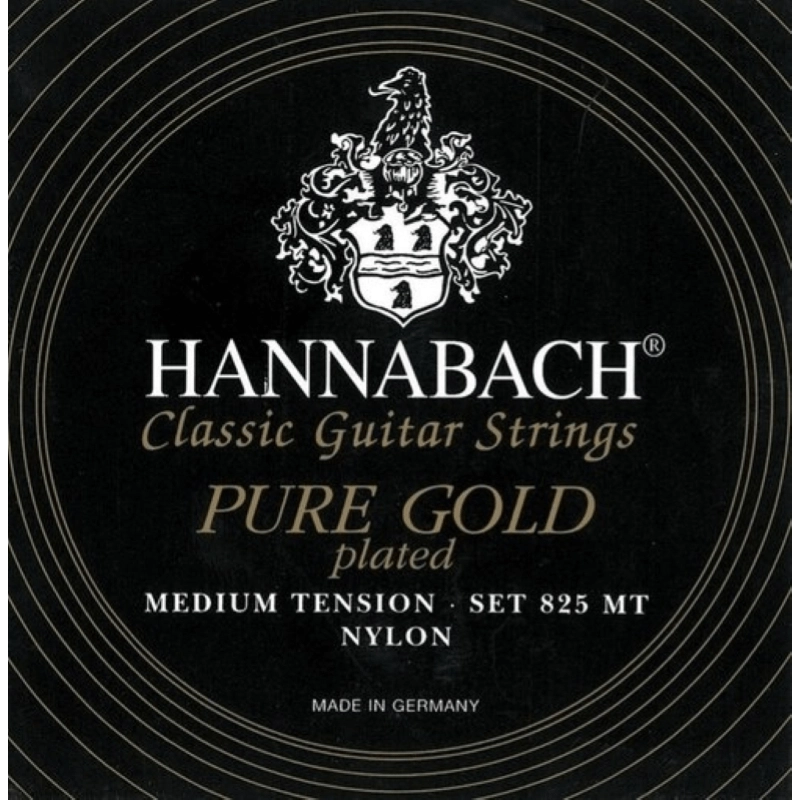 Hannabach 825MT Pure Gold Set Corde Media Tensione