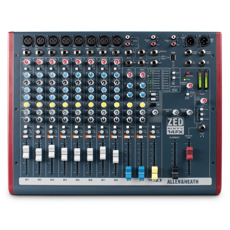 Allen & Heath ZED60 14FX Mixer USB Analogico