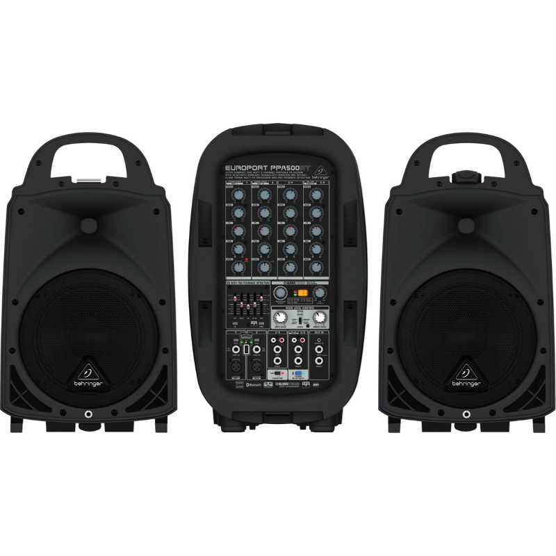 Behringer PPA500BT Sistema PA portatile a 6 canali e 500W con Bluetooth