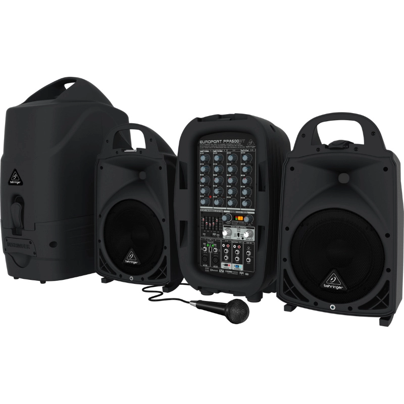 Behringer PPA500BT Sistema PA portatile a 6 canali e 500W con Bluetooth
