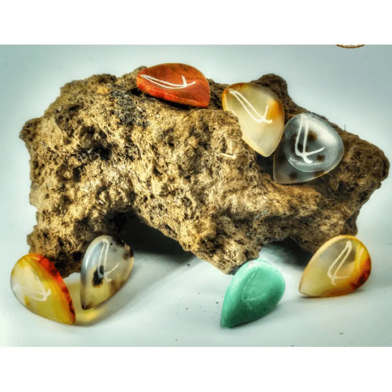 Wambooka Plettro Nativo RARE STONES Orbicular Ecaille pietra rara