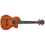Gretsch G9121 A.C.E. Tenor Ukulele with Gig Bag, Ovangkol Fingerboard, Acoustic-Cutaway-Electric, Fishman® Kula Pickup, Honey Mahogany Stain