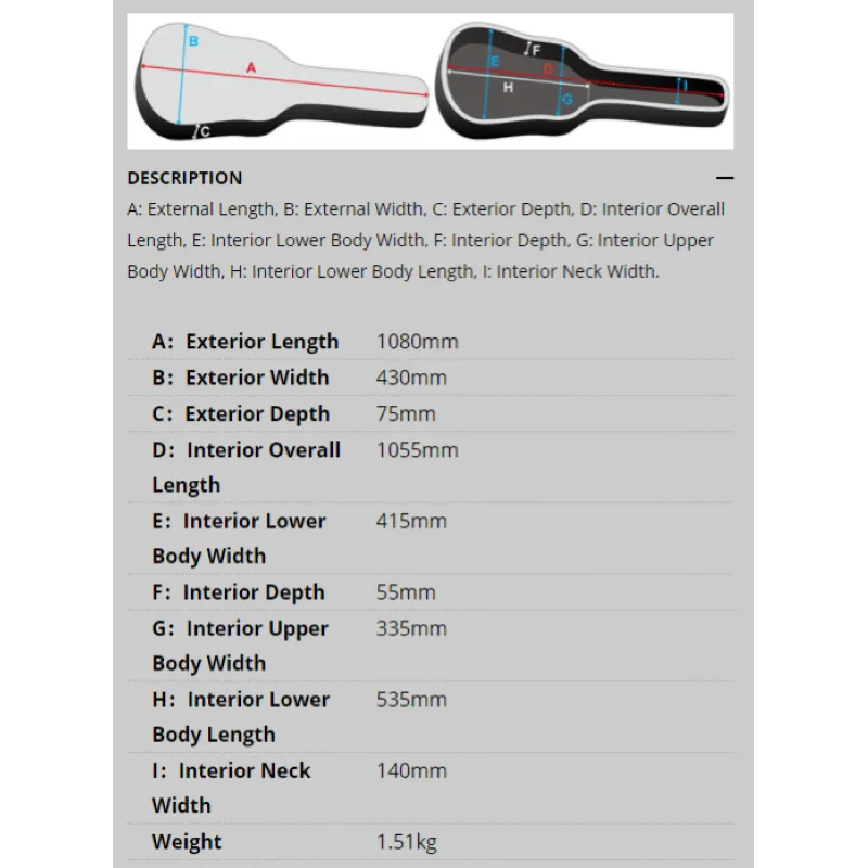 Ibanez IGB561 MGN Borsa per chitarra elettrica