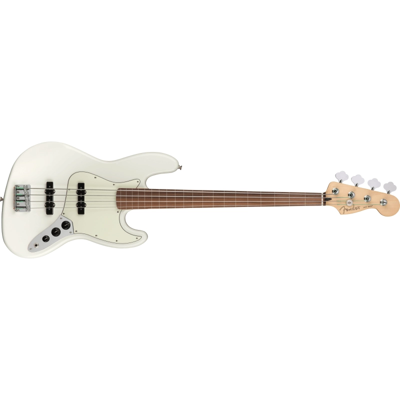 Fender Player Jazz Bass Fretless Polar White tastiera Pau Ferro 0149933515
