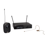 SHURE SLXD14E/153T-J53 Radiomicrofono digitale Headset con microfono MX153T Color Pelle Banda J53 (562 - 606 Mhz)