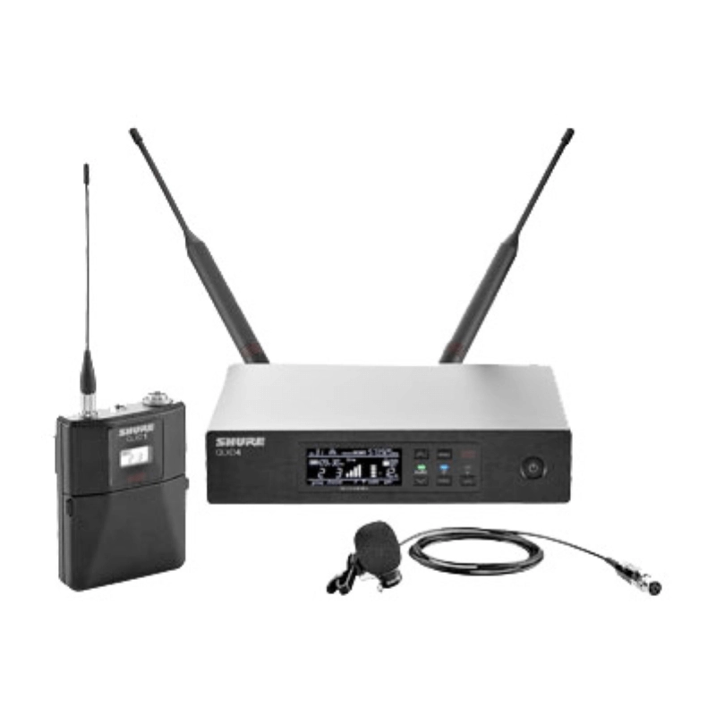 Shure QLXD14E 85-V51 Banda 174 – 216 MHz radiomicrofono Lavalier WL185