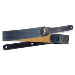 Taylor Blue Denim Strap,Gold Logo,2"