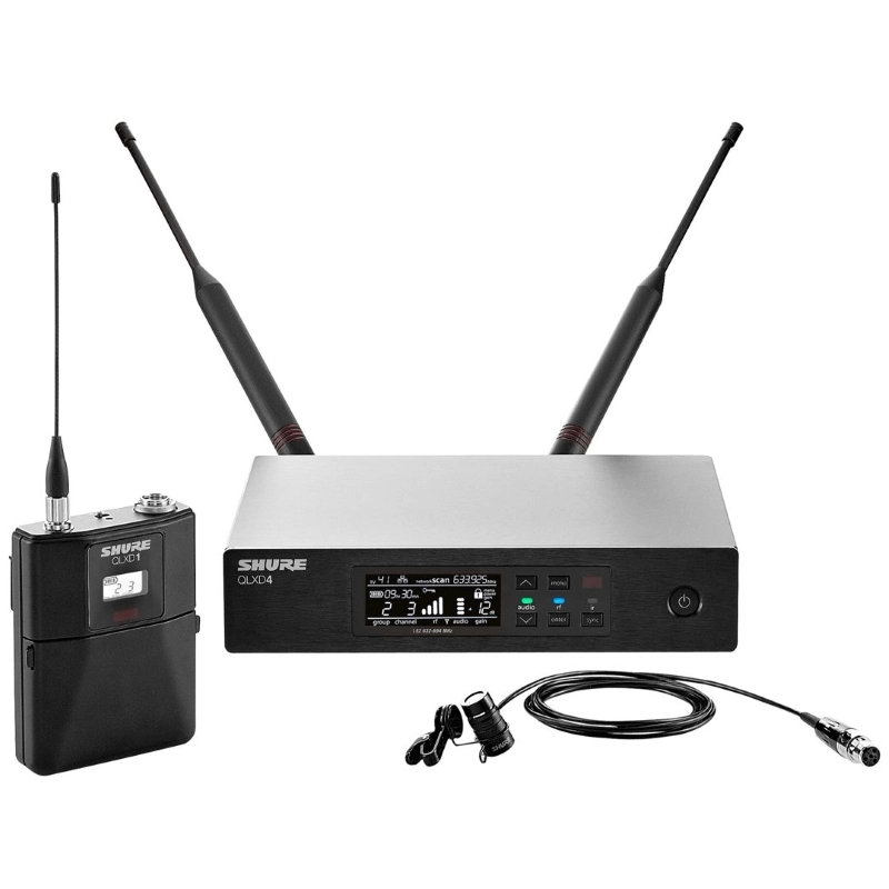 Shure QLXD14E 85-G51 Banda 470 – 534 MHz radiomicrofono Lavalier WL185