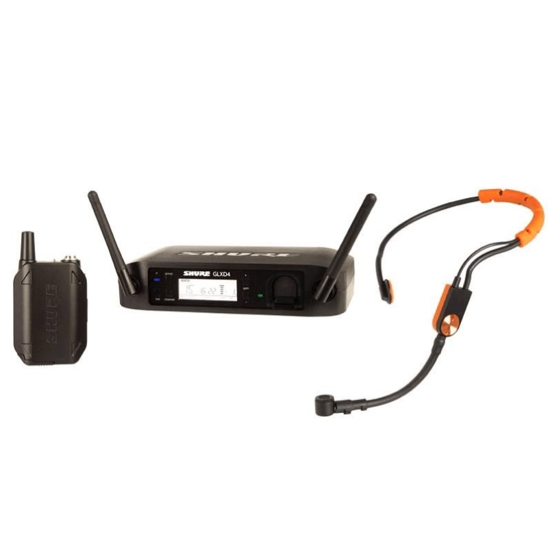 SHURE GLXD14E SM31 Radiomicrofono digitale con Microfono Headset SM31FH-TQG per Fitness Banda Z2 (2,4 GHz)