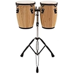 MINI CONGAS 8"-9" COPPIA CON STAND
