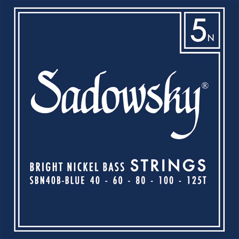 Sadowsky SBN40B Corde basso elettrico 40-125 Blue Label Nickel