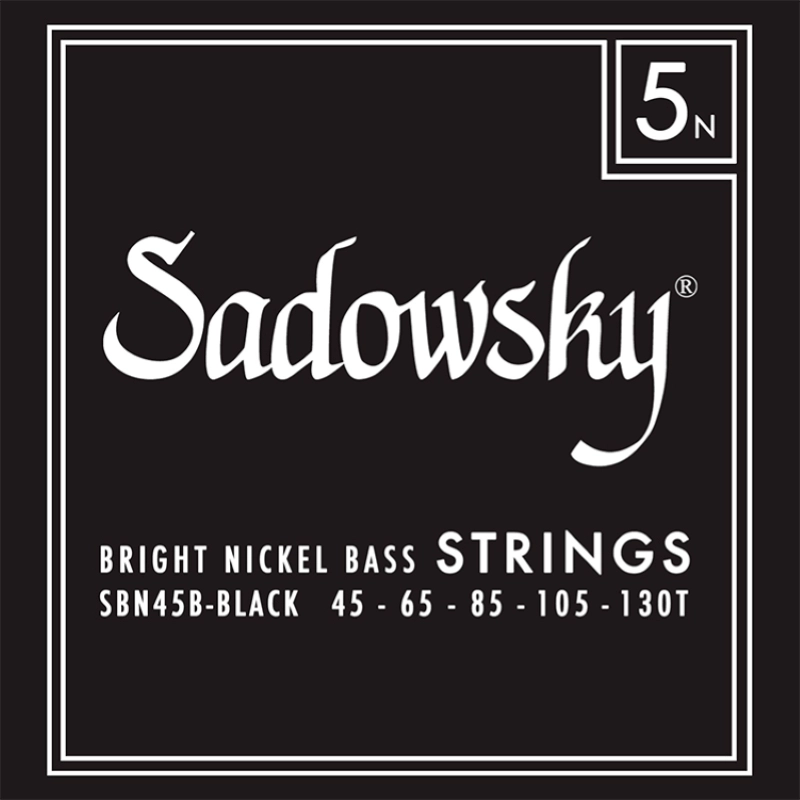 Sadowsky SBN45-1 Corde basso elettrico 45-130 Black Label Nickel