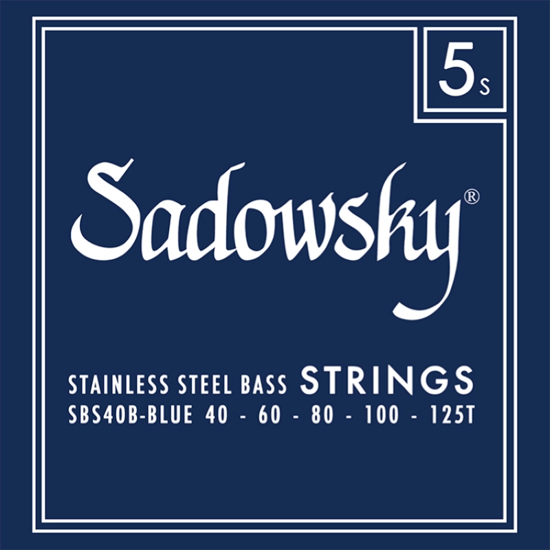 Sadowsky SBS40B Corde basso elettrico 40-125 Blue Label Acciiao Inox