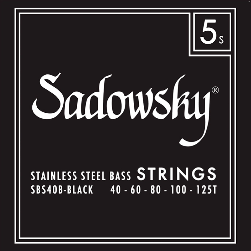 Sadowsky SBS40B-1 Corde basso elettrico 40-125 Black Label Steel