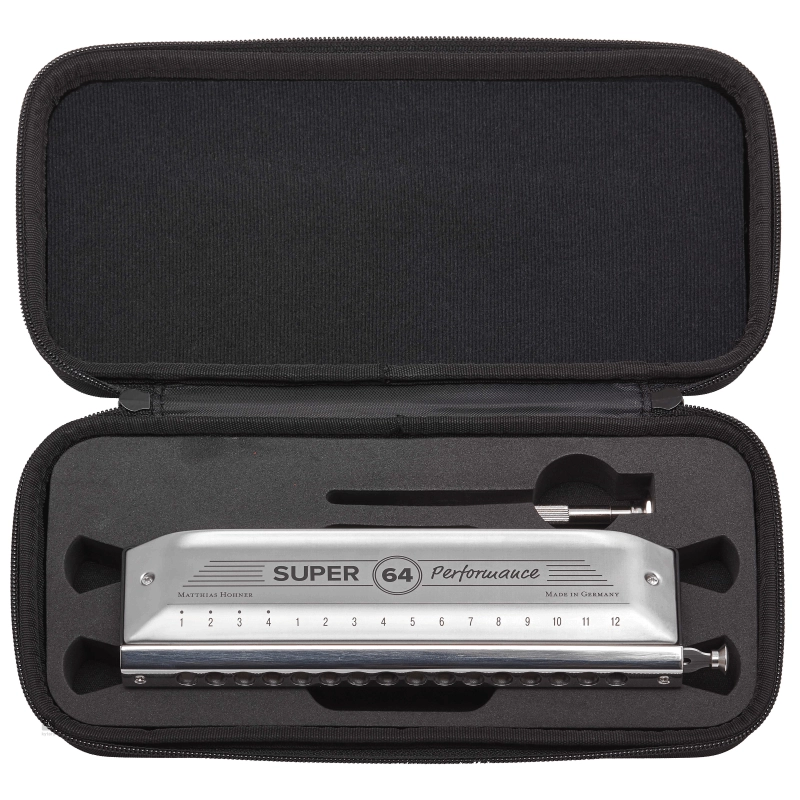 HOHNER SUPER 64 PERFORMANCE ARMONICA Chrome Finish