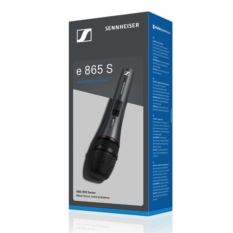Sennheiser e865 S - Microfono a condensatore per voce