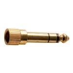 Adattatore jack 3.5F (con filetto) > jack 6.3M stereo