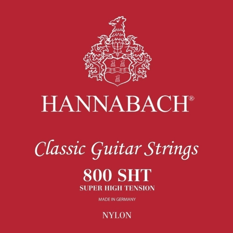 Hannabach 800SHT Corde per chitarra classica Serie 800 Super High Tension Argentato