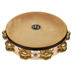 Latin Percussion LP384-BR Tamburelli Fila doppia con pelle, Pro 10