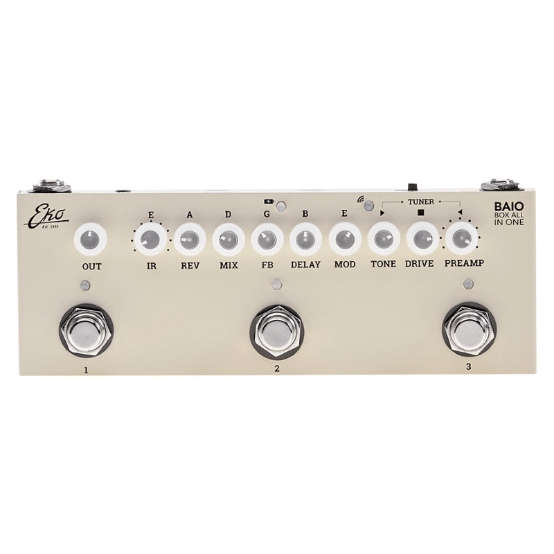 Eko Guitars BAIO Pedal multieffetto compatto a pedale
